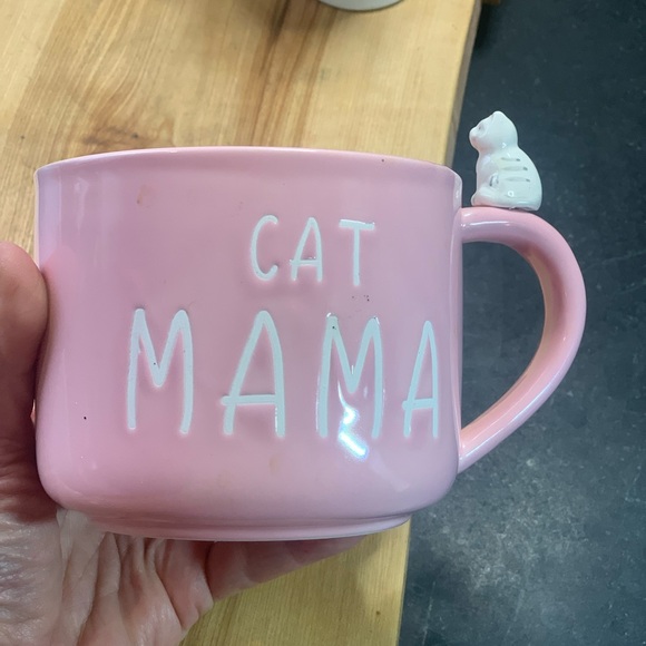 BLUEBIRD & WILLOW | Pink Cat Mama Mug | British - Designed in England - Picture 2 of 8